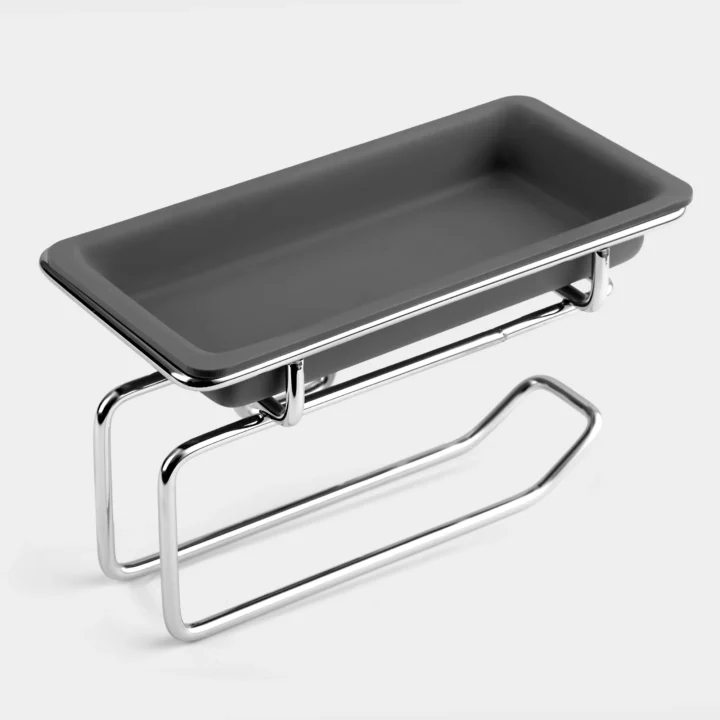 Tissue Roll Holder – Chrome Finish - Image 3