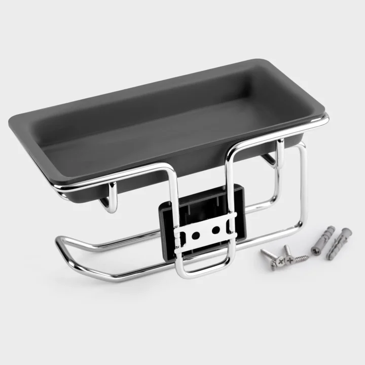 Tissue Roll Holder – Chrome Finish - Image 2
